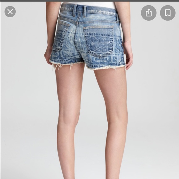Current/Elliott Tribal Print Boyfriend Shorts - Picture 2 of 6